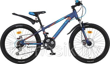 Подростковый велосипед Novatrack Lumen 24" синий