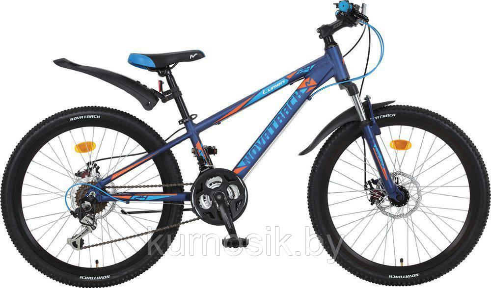 Подростковый велосипед Novatrack Lumen 24" синий