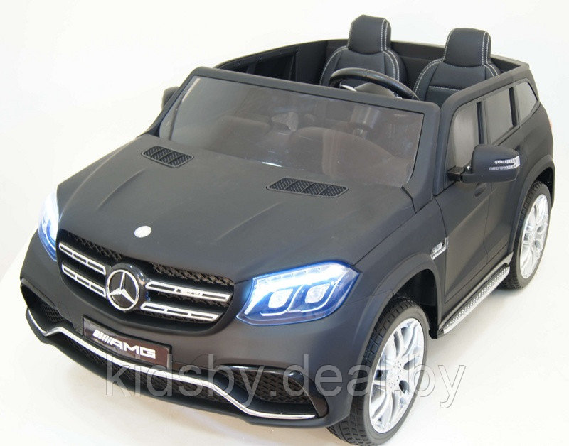 Детский электромобиль RiverToys Mercedes-Benz GLS63 4WD (черный матовый) лицензия - фото 3 - id-p122951665