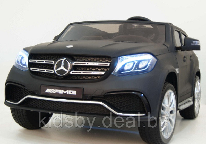 Детский электромобиль RiverToys Mercedes-Benz GLS63 4WD (черный матовый) лицензия - фото 4 - id-p122951665