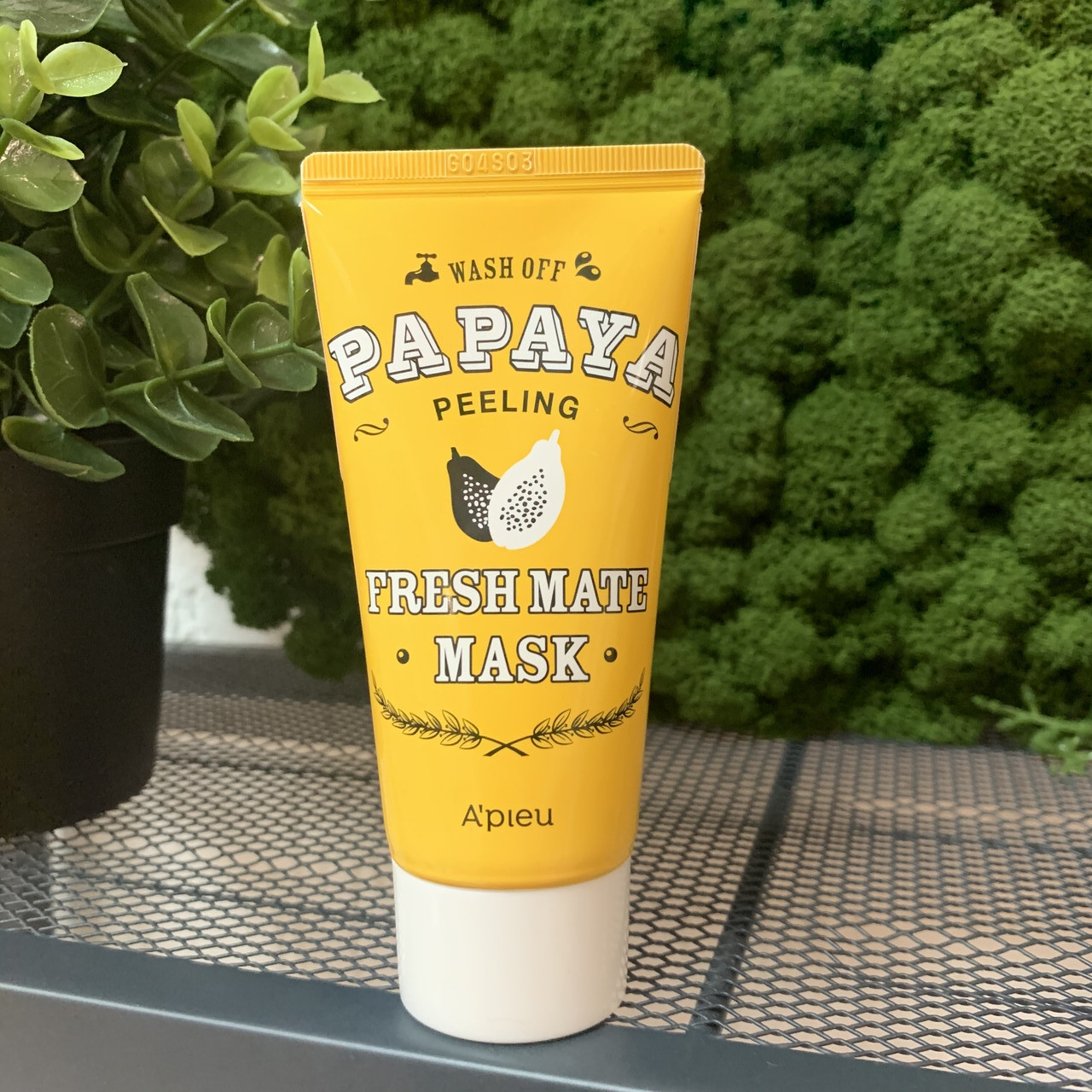 Маска-пилинг с папайей для мягкого очищения кожи лица A'Pieu Fresh Mate Papaya Mask, 50 мл.
