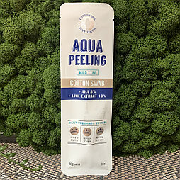 Очищающие ватные палочки для лица с АНА и BHA-кислотами A'PIEU Aqua Peeling Cotton Swab (Mild), 1 шт./3 мл