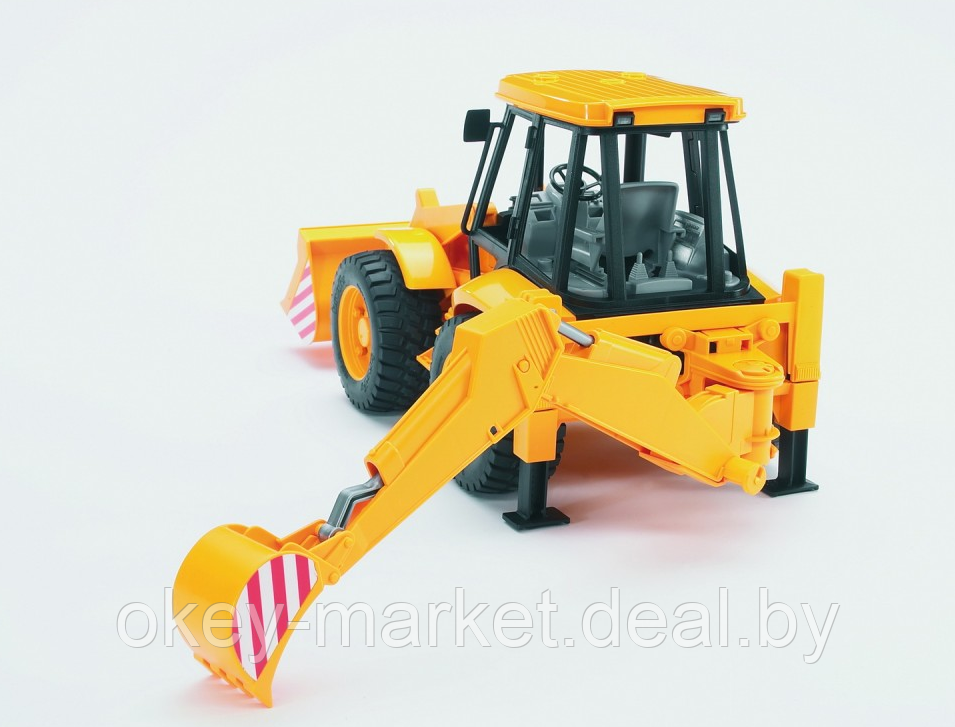 Игрушка Экскаватор погрузчик колёсный JCB 4CX Bruder (Брудер) 02428 - фото 4 - id-p122954124