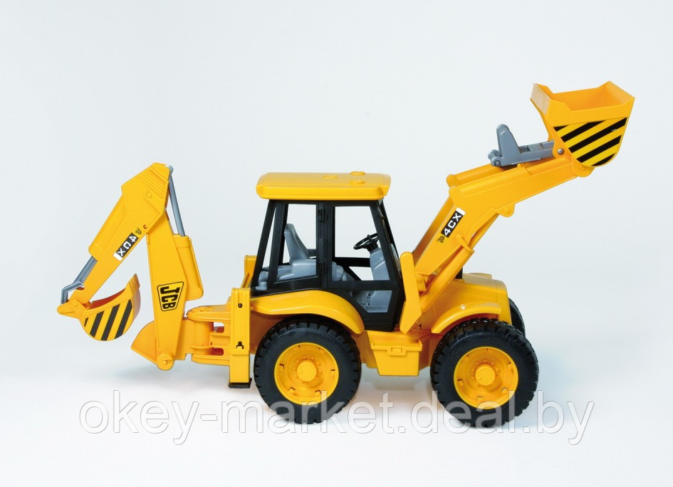 Игрушка Экскаватор погрузчик колёсный JCB 4CX Bruder (Брудер) 02428 - фото 7 - id-p122954124