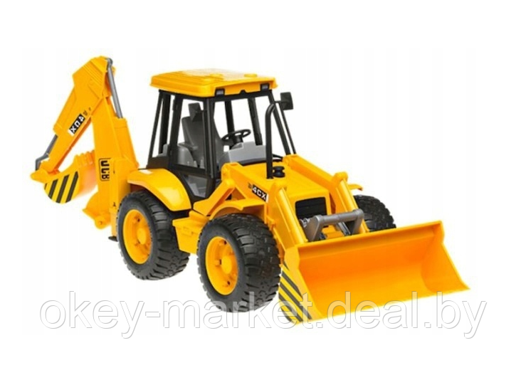 Игрушка Экскаватор погрузчик колёсный JCB 4CX Bruder (Брудер) 02428 - фото 9 - id-p122954124