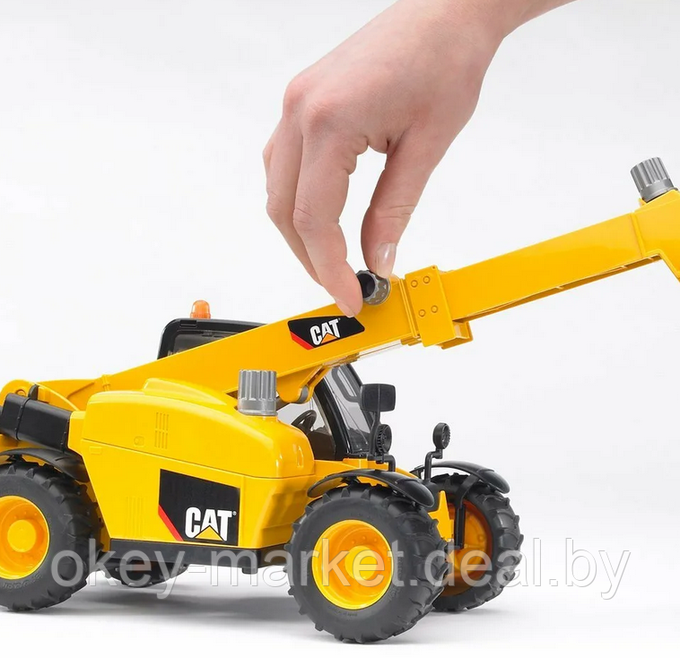 Игрушка Погрузчик колёсный CAT Telehandler с ковшом Bruder (Брудер) 02141 - фото 4 - id-p122956018