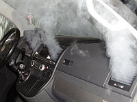 Дезинфекция микроавтобуса горячим туманом, фото 1