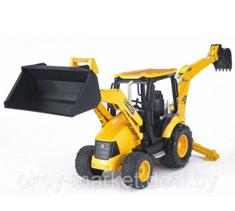 Игрушка Экскаватор погрузчик колёсный JCB MIDI CX Bruder (Брудер) 02427 - фото 1 - id-p122974768