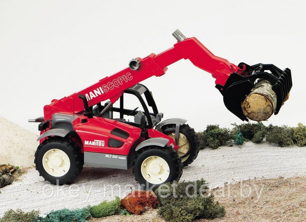 Погрузчик колёсный Брудер Manitou MLT 633 с ковшом 02125 - фото 2 - id-p122974884