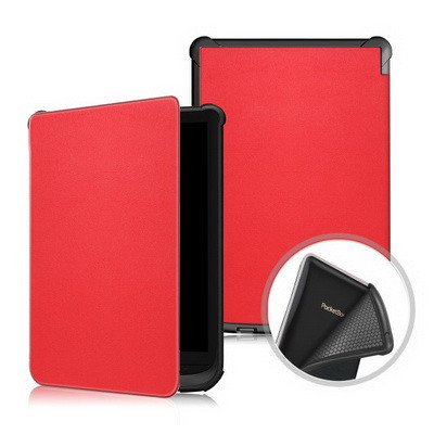 Полиуретановый чехол TPU Cover Case красный для PocketBook Touch Lux 4 - фото 2 - id-p122975114