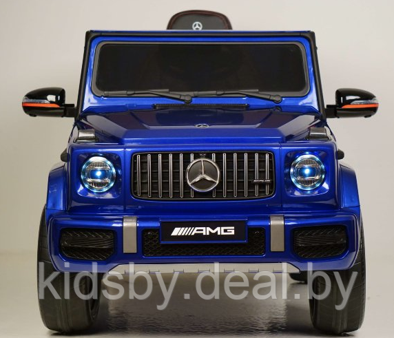 Детский электромобиль RiverToys Mercedes-AMG G63 4WD K999KK (синий глянец) Лицензия полноприводной - фото 2 - id-p119784129