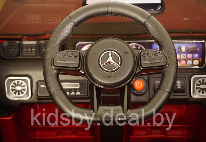 Детский электромобиль RiverToys Mercedes-AMG G63 4WD K999KK (синий глянец) Лицензия полноприводной - фото 6 - id-p119784129