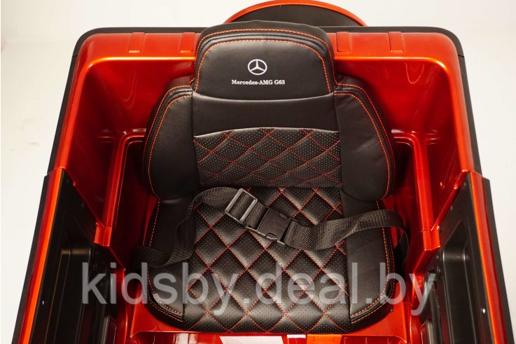 Детский электромобиль RiverToys Mercedes-AMG G63 4WD K999KK (черный глянец) Лицензия полноприводной - фото 3 - id-p119784131
