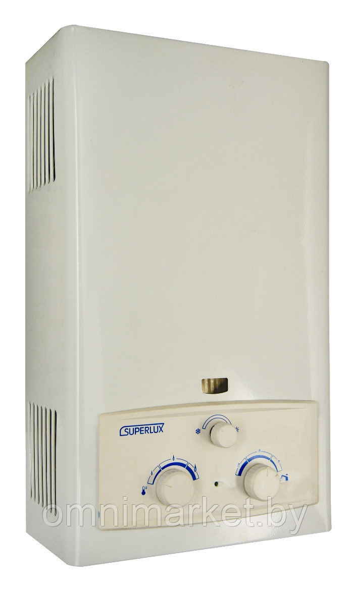 Газовый проточный водонагреватель Superlux DGI 10L с открытой камерой сгорания - фото 1 - id-p122981143