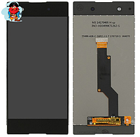 Экран для Sony Xperia XA1 G3112 с тачскрином, цвет: черный оригинальный в рамке