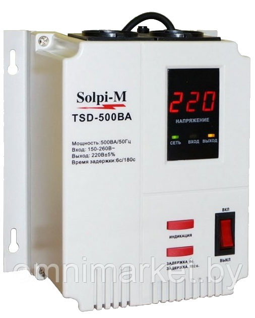 Стабилизатор напряжения Solpi-M TSD-500 BA, Китай - фото 1 - id-p123001890