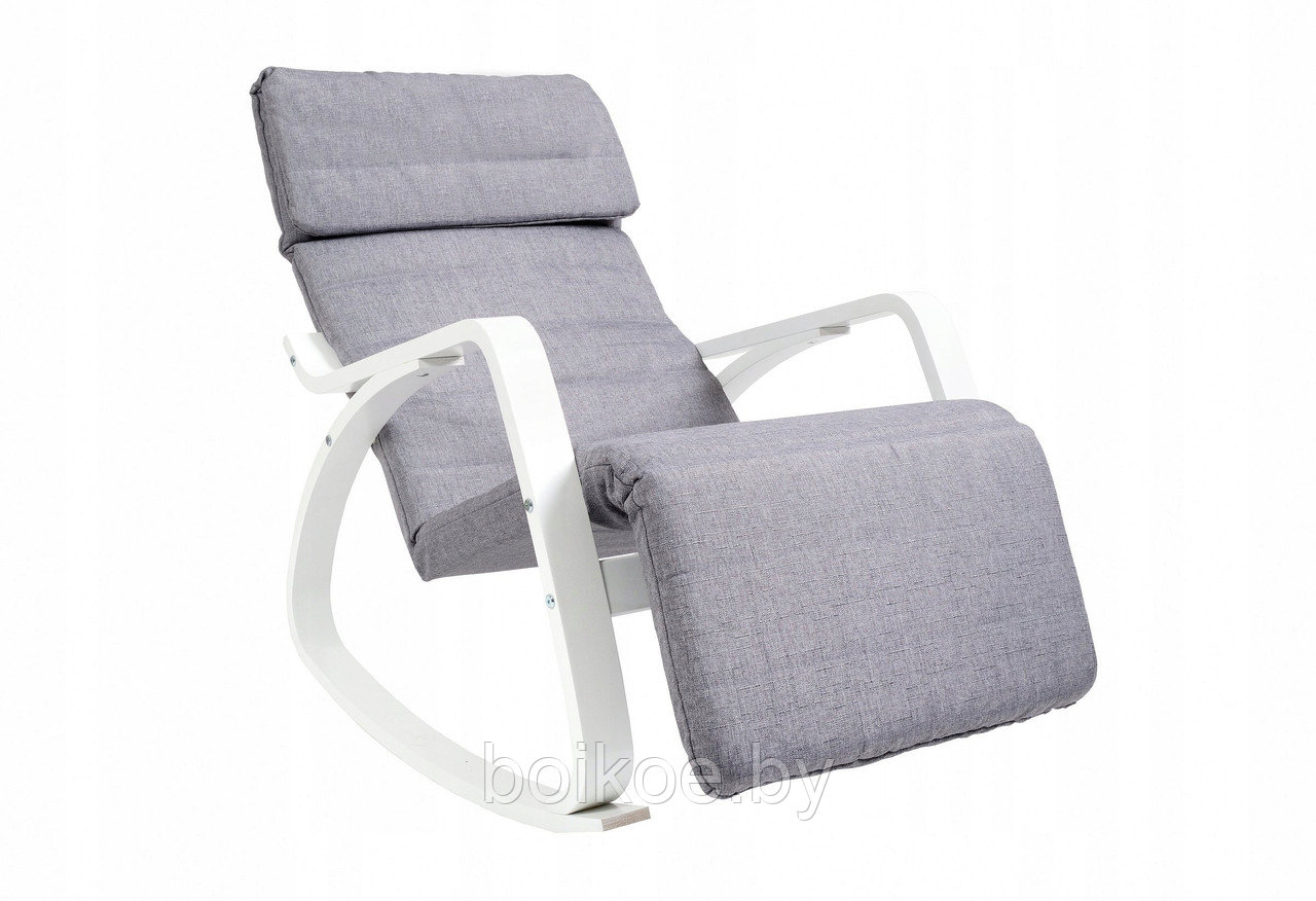 Кресло-качалка Relax F-1105 серое - фото 1 - id-p123002238