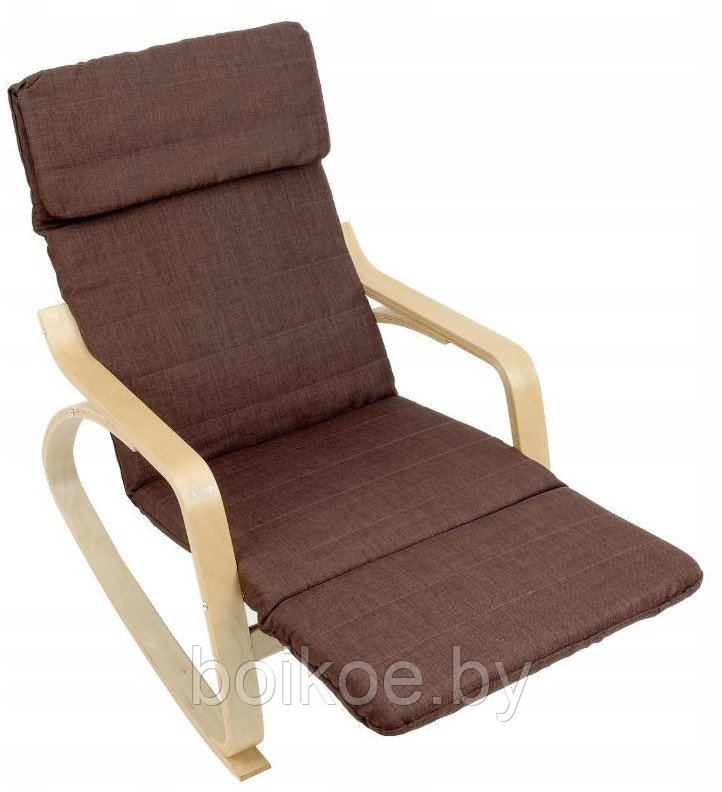 Кресло-качалка Relax F-1103 коричневое - фото 3 - id-p123002864