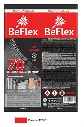 Пена монтажная BeFlex 70 Professional Premium, фото 2