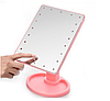 Зеркало для макияжа с подсветкой (Цвет розовый), фото 4