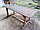Гарнитур садовый и банный из массива сосны "В Беседку" 1,85 метра 4 предмета, фото 4