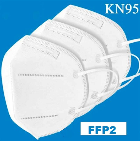 Респиратор маска KN 95 аналог FFP2 KN95 с клапаном и без клапана - фото 1 - id-p5040491