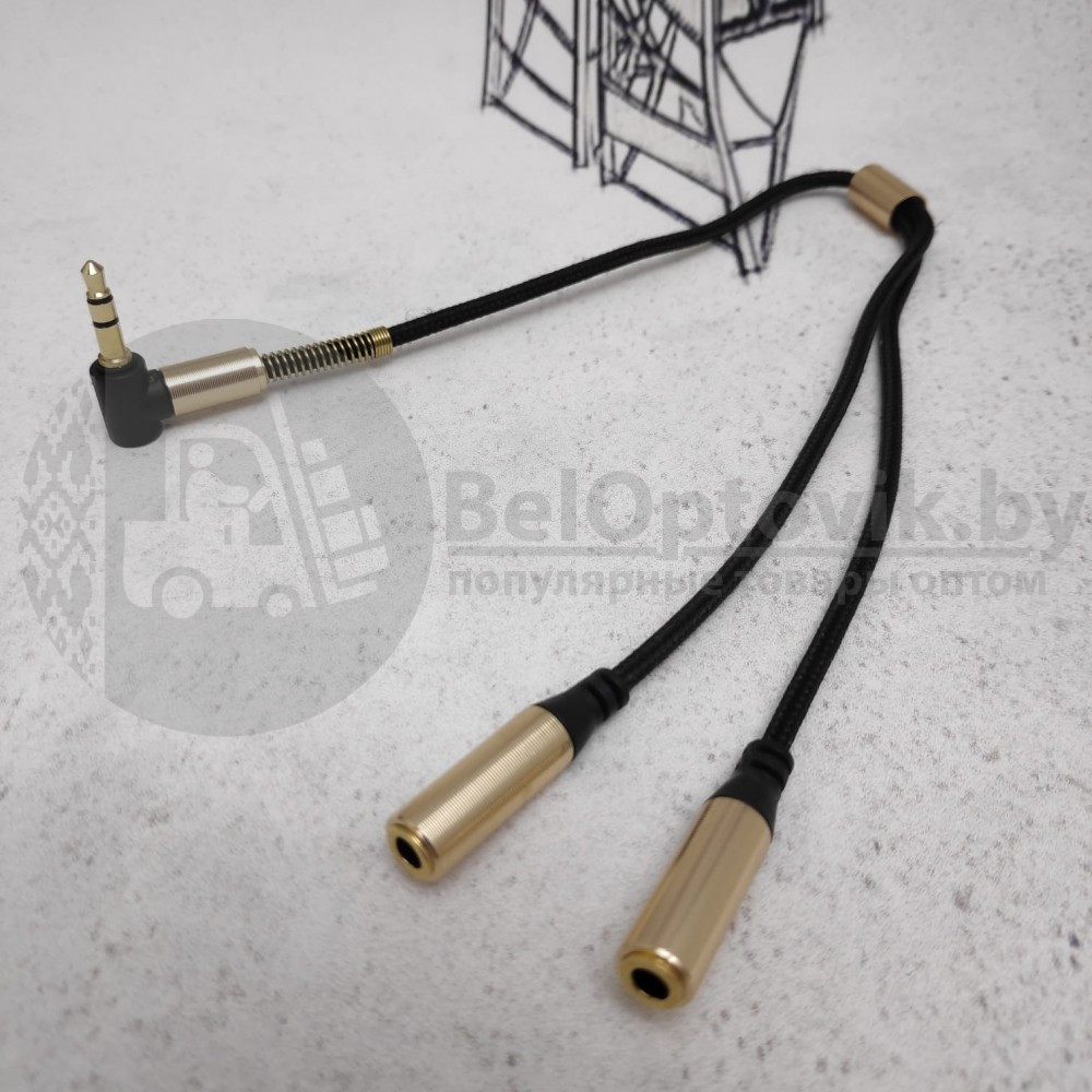 (Лучшее качество) Аудио-разветвитель переходник 3.5 stereo plug - 2x3.5 stereo jack - фото 4 - id-p123041663