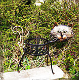 Купить цветочницу-кота из металла  №9, фото 3