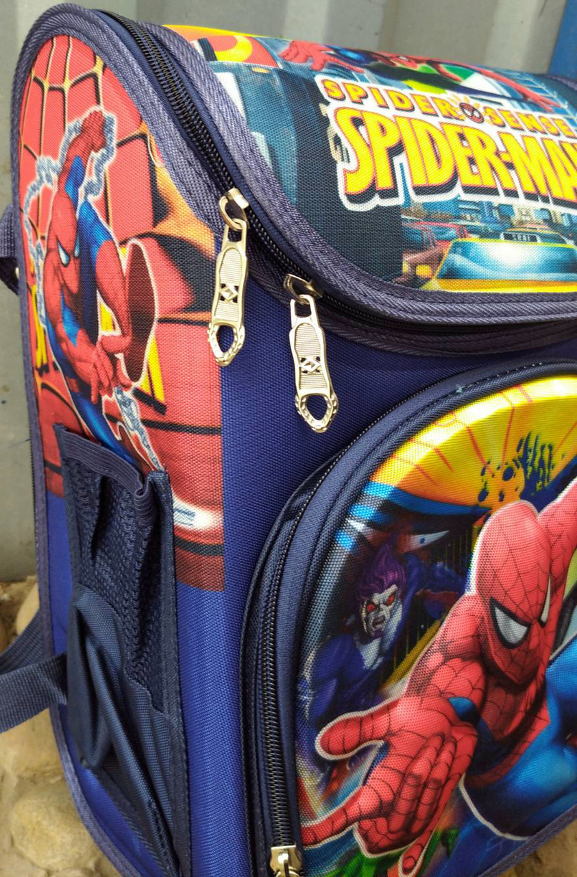 Детский каркасный рюкзак человек spider-man паук для 1-2 класса - фото 6 - id-p123045732