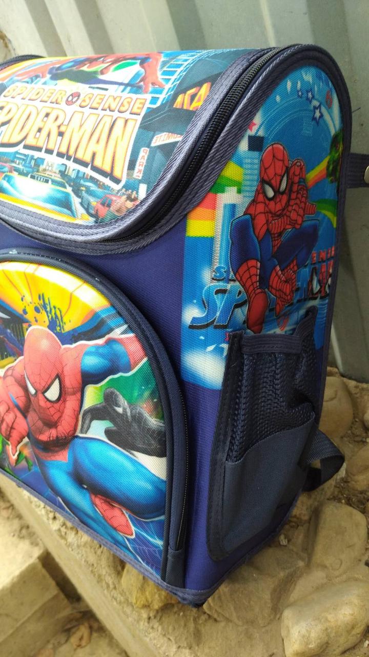 Детский каркасный рюкзак человек spider-man паук для 1-2 класса - фото 7 - id-p123045732