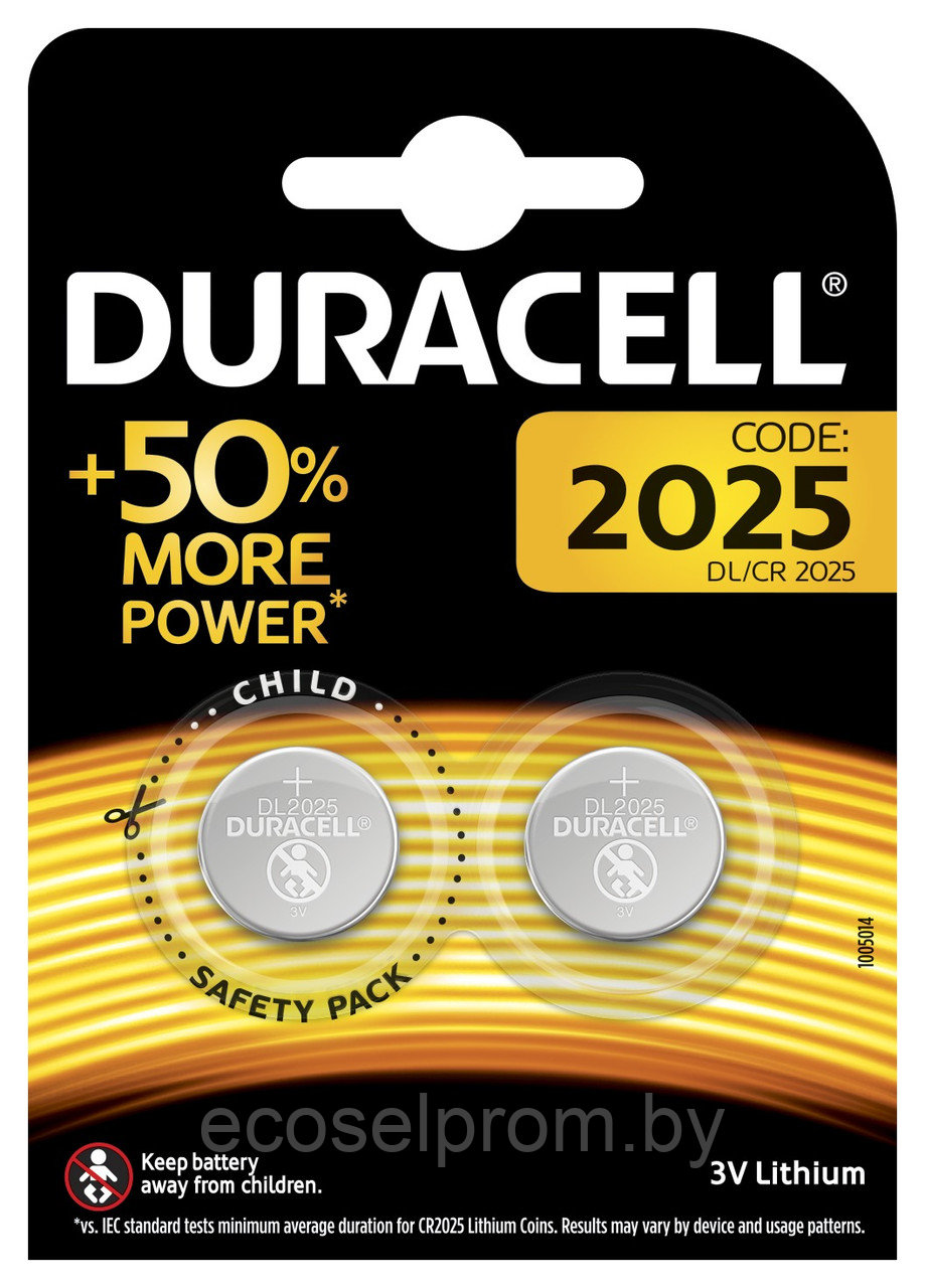 DURACELL Lithium DL2025 2BP