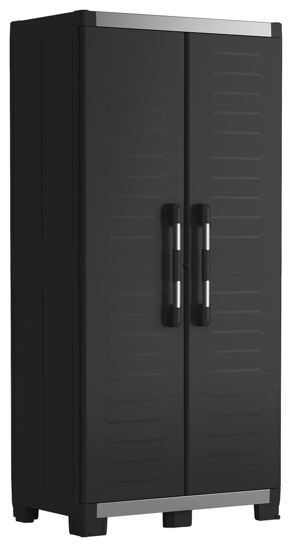 Шкаф пластиковый высокий XL GARAGE KETER, черный, фото 1