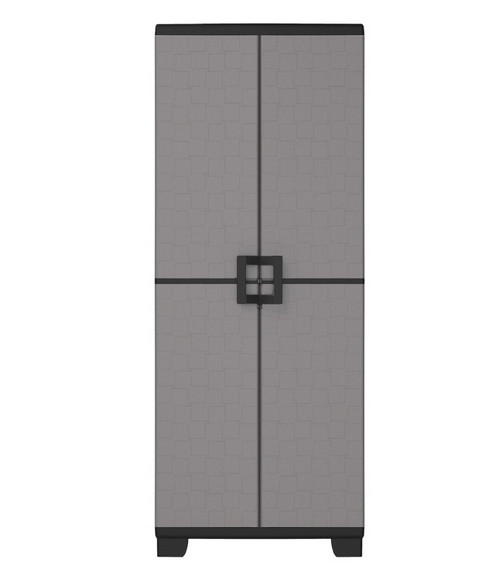 Шкаф пластиковый высокий UP KETER, серо-черный - фото 1 - id-p122721956