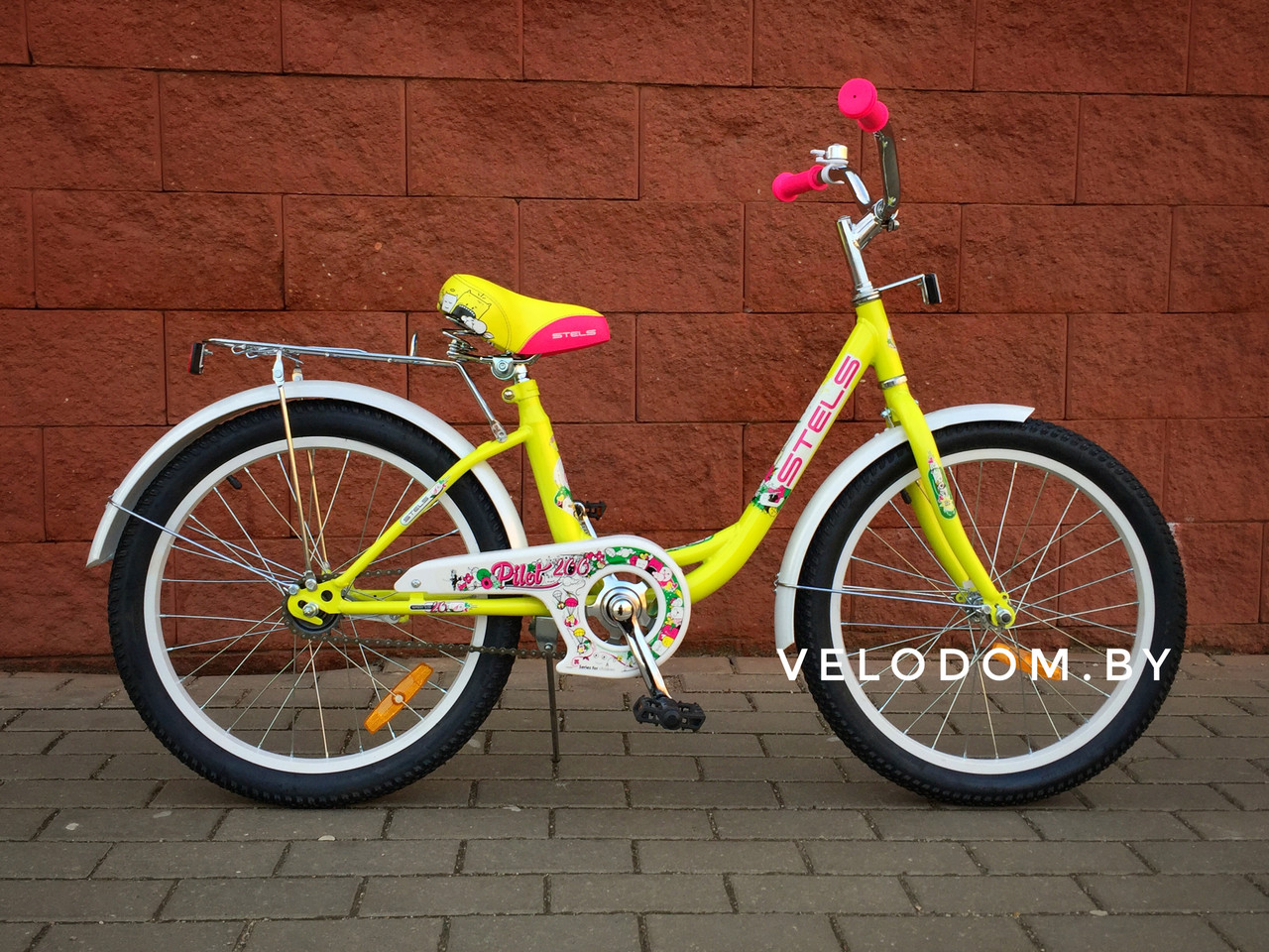 Велосипед детский Stels Pilot-200 Lady 20" Z010 желтый - фото 2 - id-p95735190