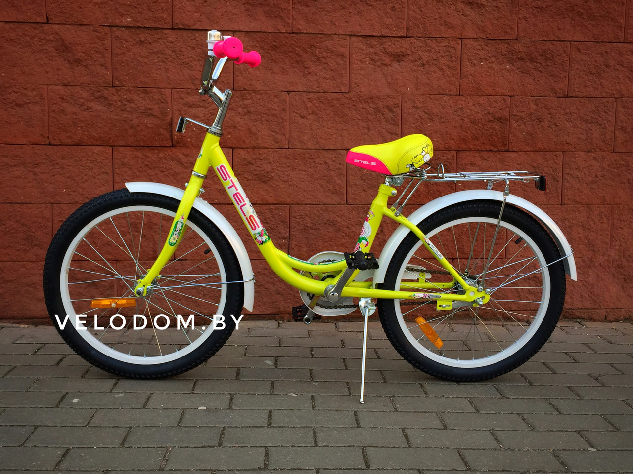Велосипед детский Stels Pilot-200 Lady 20" Z010 желтый - фото 1 - id-p95735190