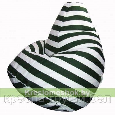 Кресло мешок Груша Зелёный полосатик - фото 1 - id-p123063019