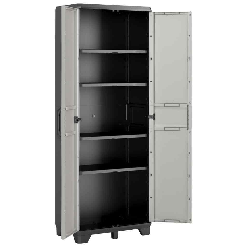 Шкаф пластиковый высокий GEAR Keter, черно-серый - фото 6 - id-p122721944