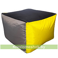 Пуфик папед (желтый+серый+чёрый)