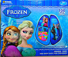 Детская игровая палатка FROZEN, 100 шариков, сухой бассейн, 70х70х92 см арт.2025A