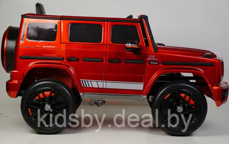 Детский электромобиль RiverToys Mercedes-AMG G63 K999KK (черный глянец) Лицензия - фото 5 - id-p119784125