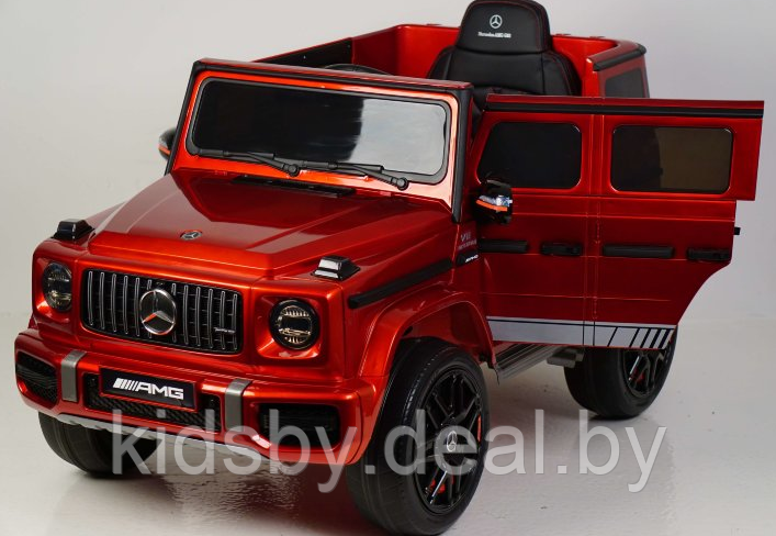 Детский электромобиль RiverToys Mercedes-AMG G63 K999KK (черный глянец) Лицензия - фото 6 - id-p119784125