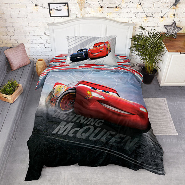 Детское постельное белье «Тачки» Lighting McQueen панно 627833 (1,5-спальный) - фото 2 - id-p123080154