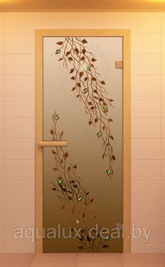 Дверь для сауны и бани "Береза" - фото 1 - id-p123089075