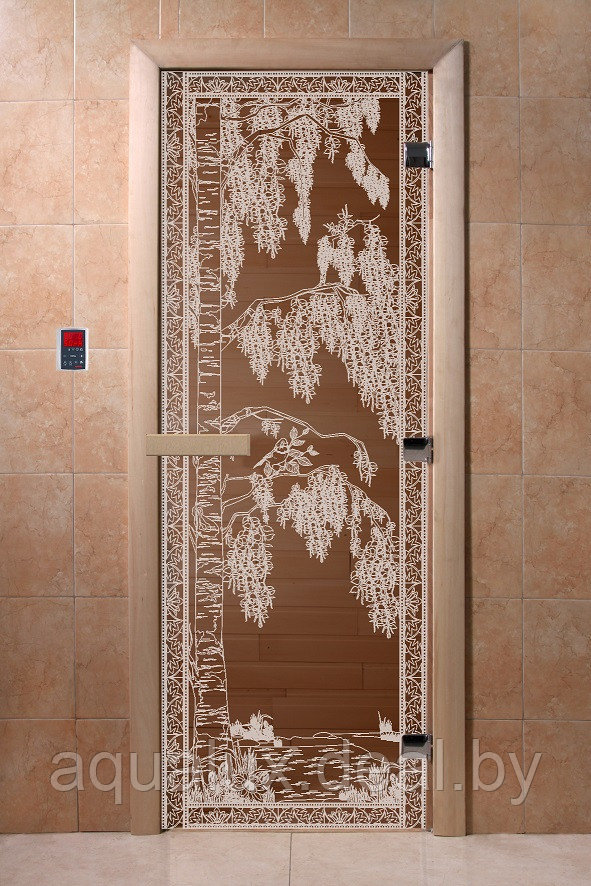 Двери DoorWood с рис «Березка» (бронза) - фото 1 - id-p123089113