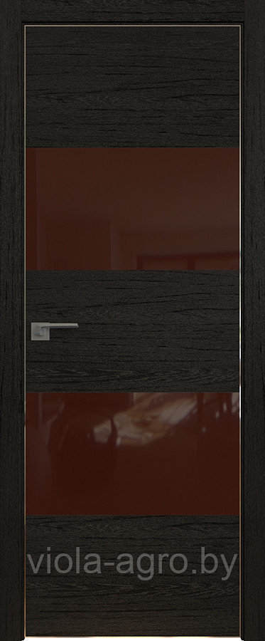 10ZN коричневый лак 800*2000 Даркбраун хром с 4-х сторон - фото 1 - id-p123093691