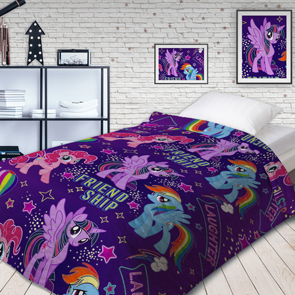 Детское покрывало «My Little Pony» Дружба стеганое Neon 145х200см 575098 Светится в темноте