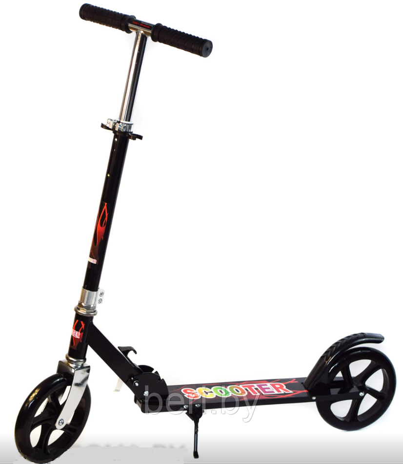 8090-4Z Самокат двухколесный Scooter, большие колеса 200 мм, до 80 кг