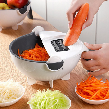 Многофункциональная кухонная овощерезка 9 в 1 Wet Basket Vegetable Cutter - фото 1 - id-p123110850