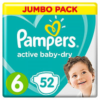 Подгузники Pampers Active Baby 6 (13-18кг) 52шт