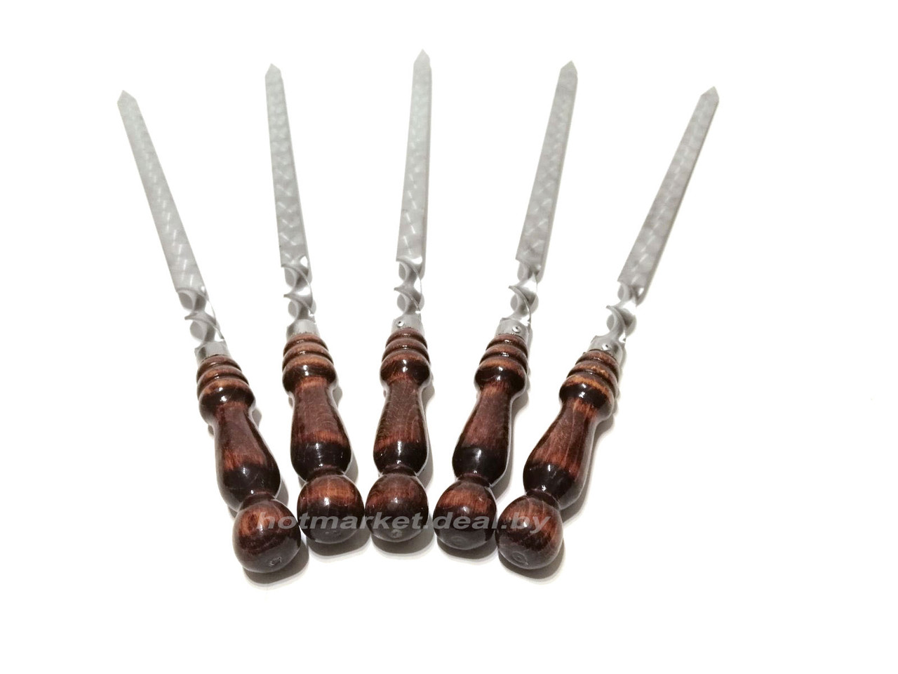 Шампур профессиональный с деревянной ручкой для люля-кебаб, 82см - фото 2 - id-p123122868